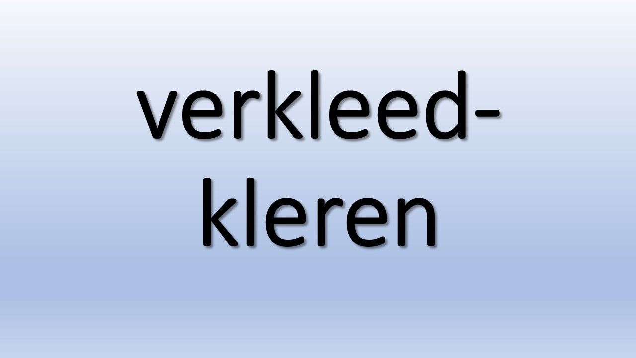 Verkleedkleren